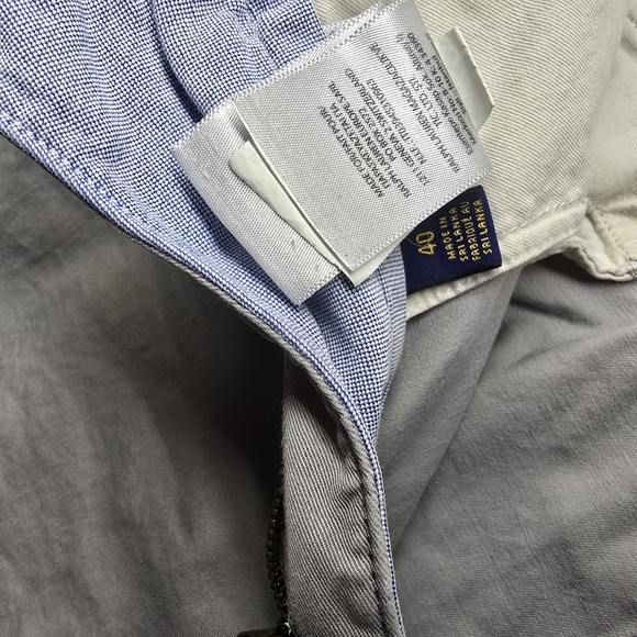 Polo by Ralph Lauren Light Gray Flat-Front Chino Shorts - Picture 6 of 10